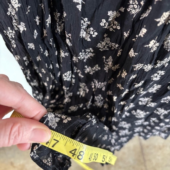 American Angel Vintage Floral Black Dress Size M - Picture 8 of 9